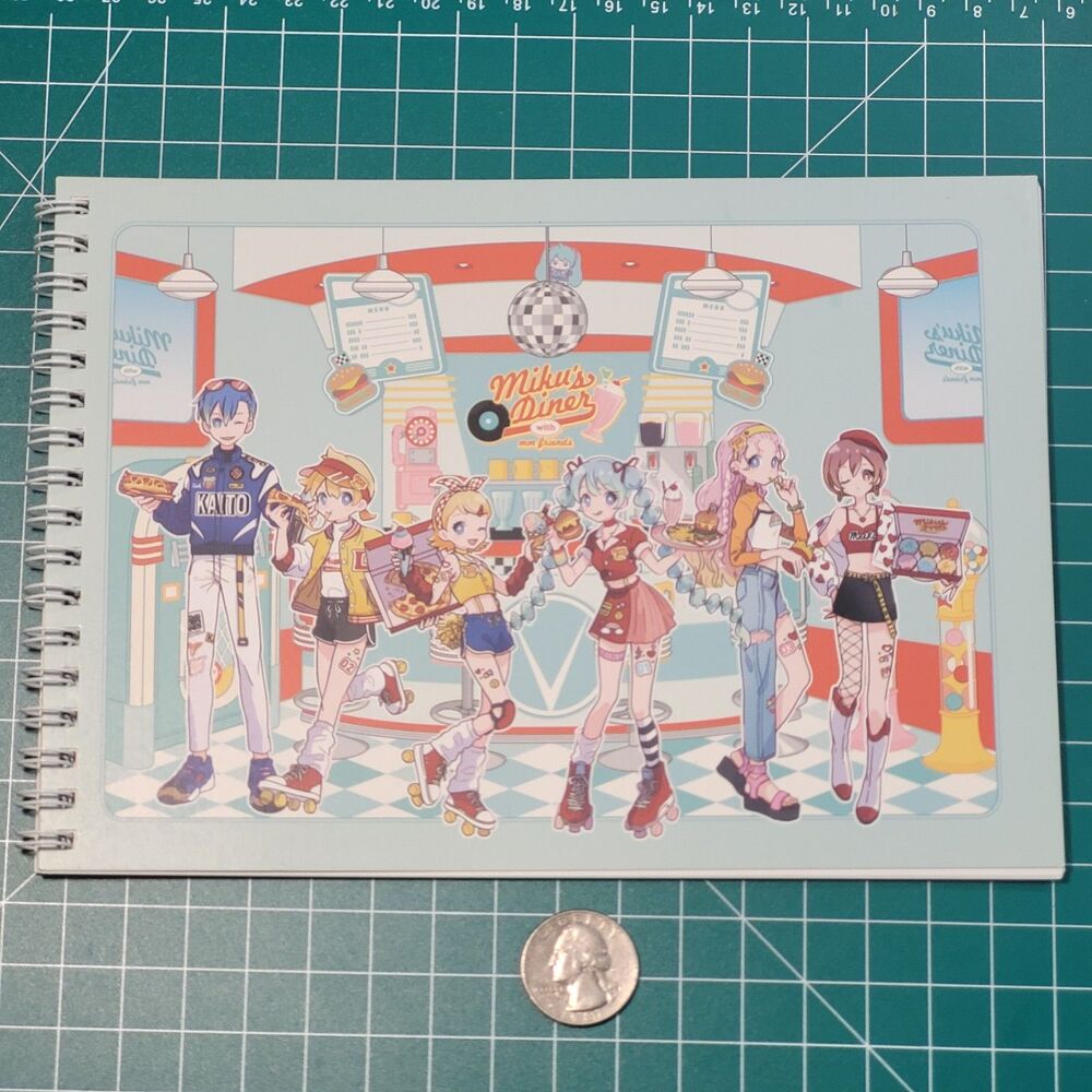 Piapro Characters - Hatsune Miku Miku's Diner B6 Spiral Notebook
